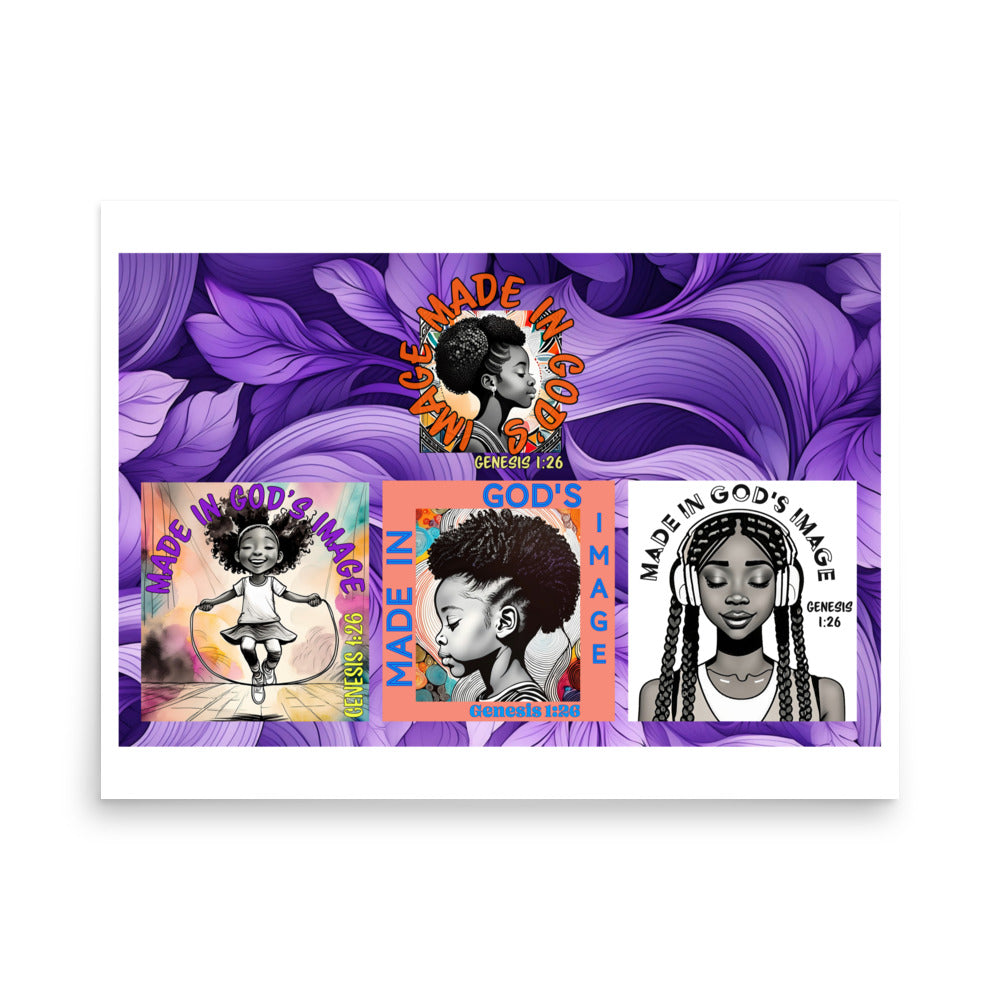 C107 - Poster - Girl Power -Lavender Background