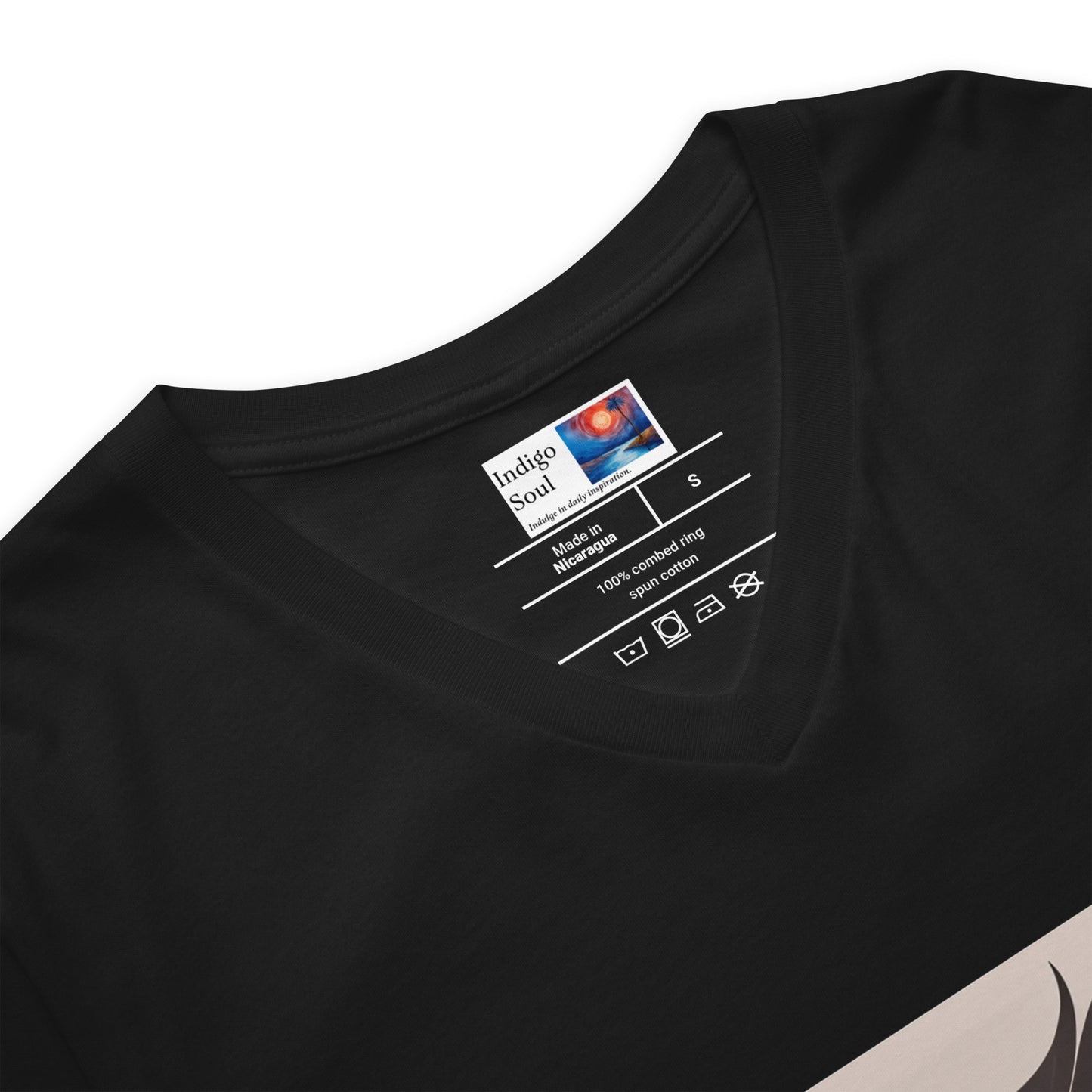 Glorious - Women's Short Sleeve V-Neck T-Shirt - Black Only