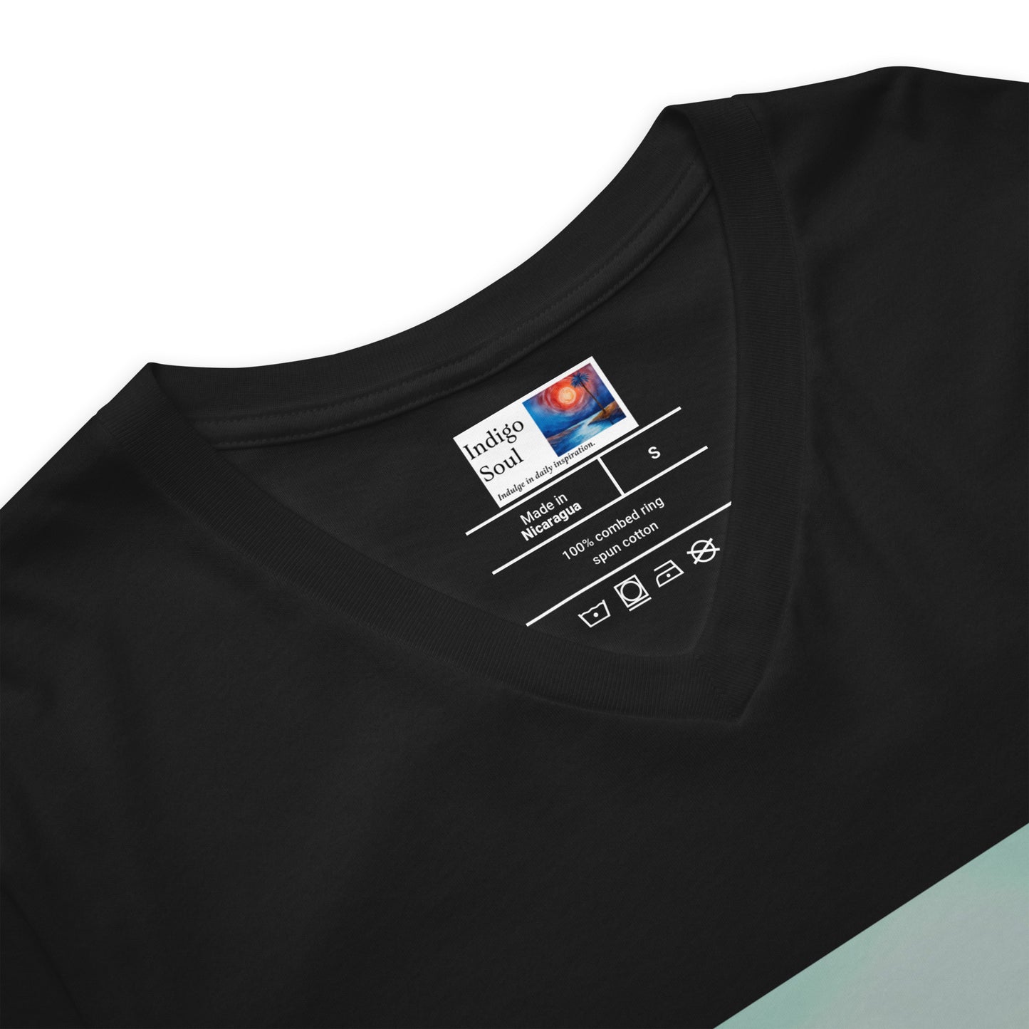 Cherished - Women's Short Sleeve V-Neck T-Shirt - Black Only