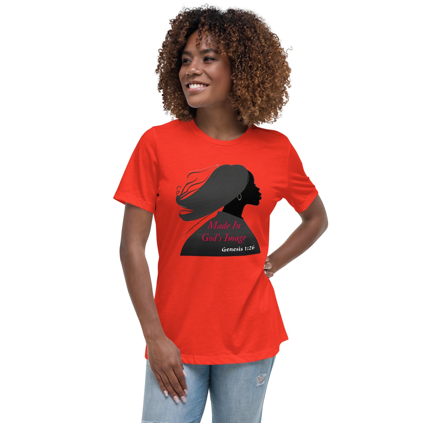 Rose - Women's Relaxed T-Shirt - No Background - Multiple Colors