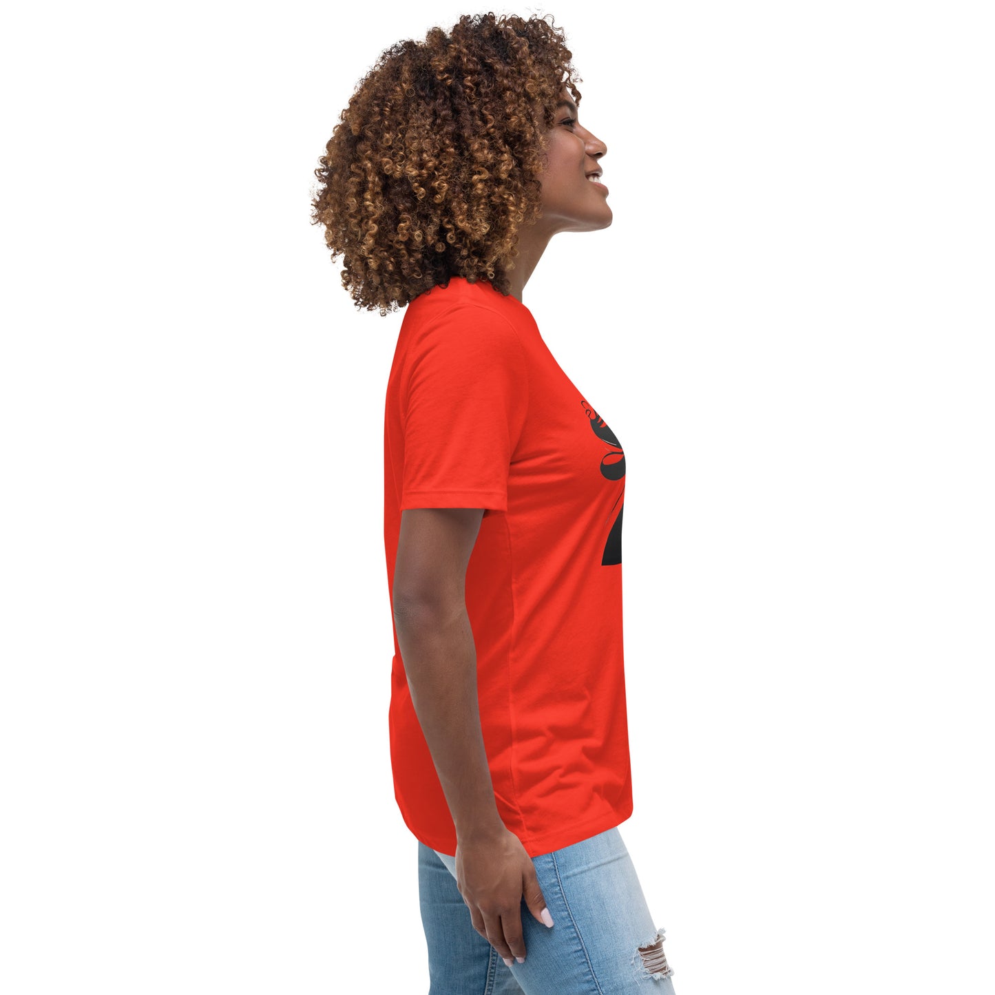 Rose - Women's Relaxed T-Shirt - No Background - Multiple Colors