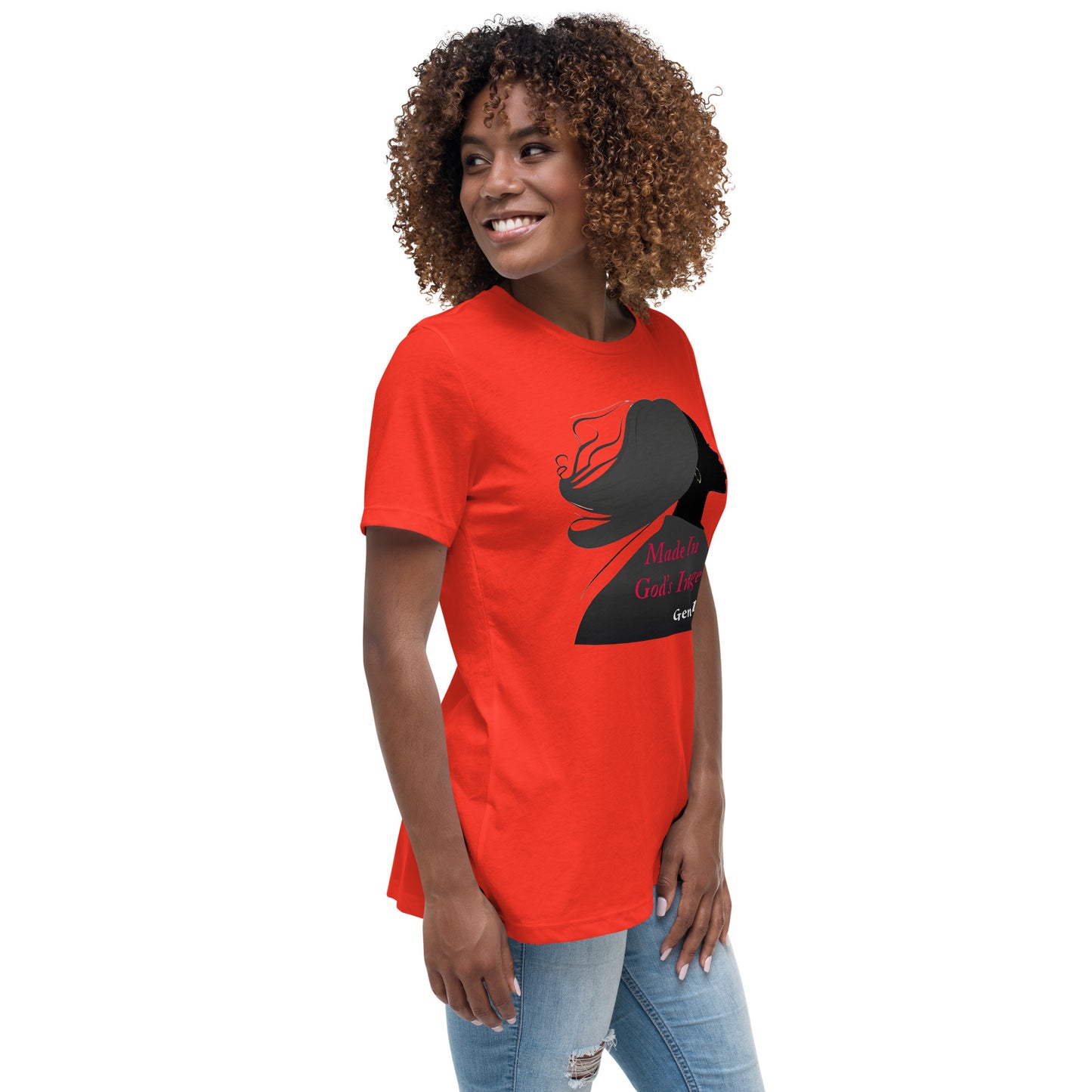 Rose - Women's Relaxed T-Shirt - No Background - Multiple Colors