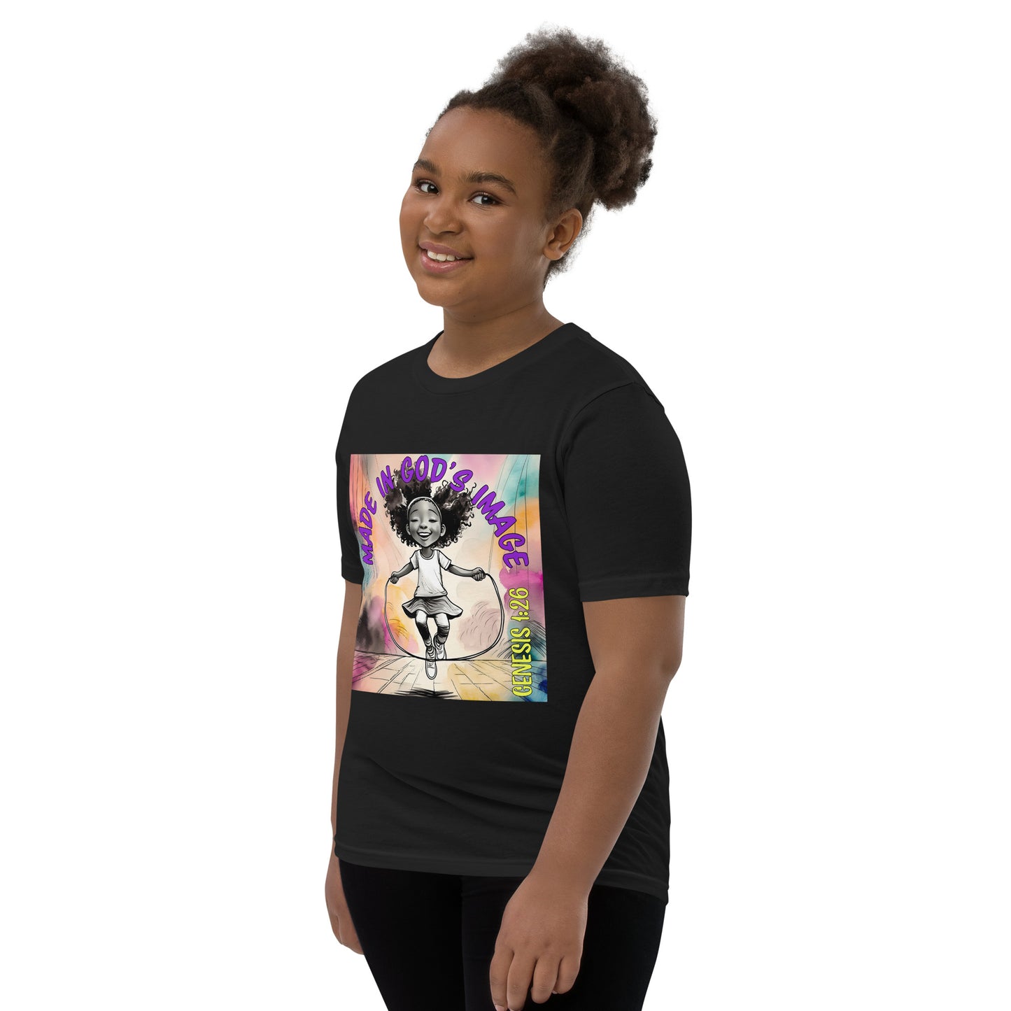 Jumping with Joy - Girl's Short Sleeve T-Shirt - Multiple Colors