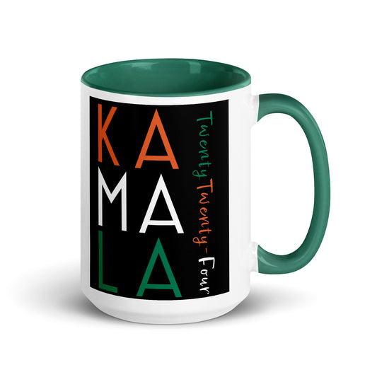 Z-A Limited-Edition Ceramic Mug – Celebrate History – Handles in Multiple Colors – Orange/White/Green Design - Shipping Included