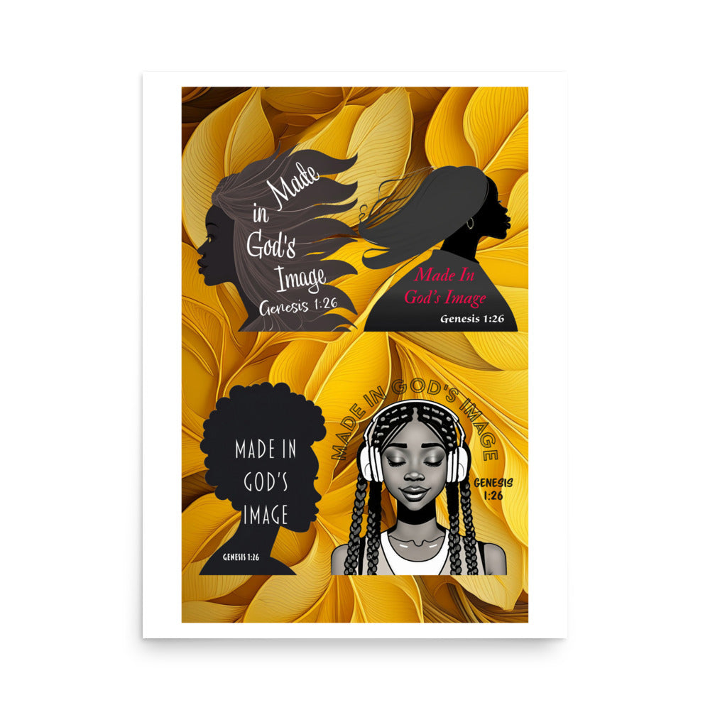 c105 - Poster - God-Sisters - Yellow Background
