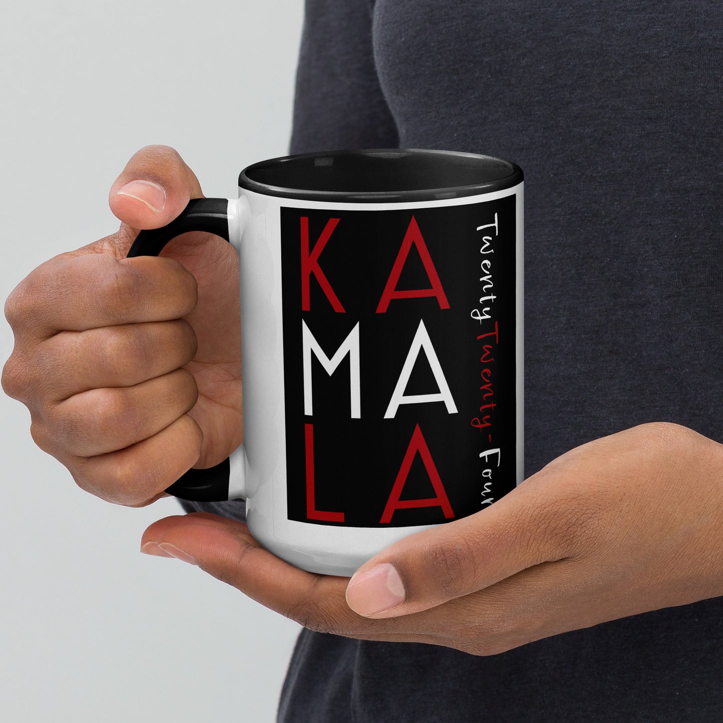 Z-A Limited-Edition Ceramic Mug – Celebrate History – Handles in Multiple Colors – Red/White Design - Shipping Included