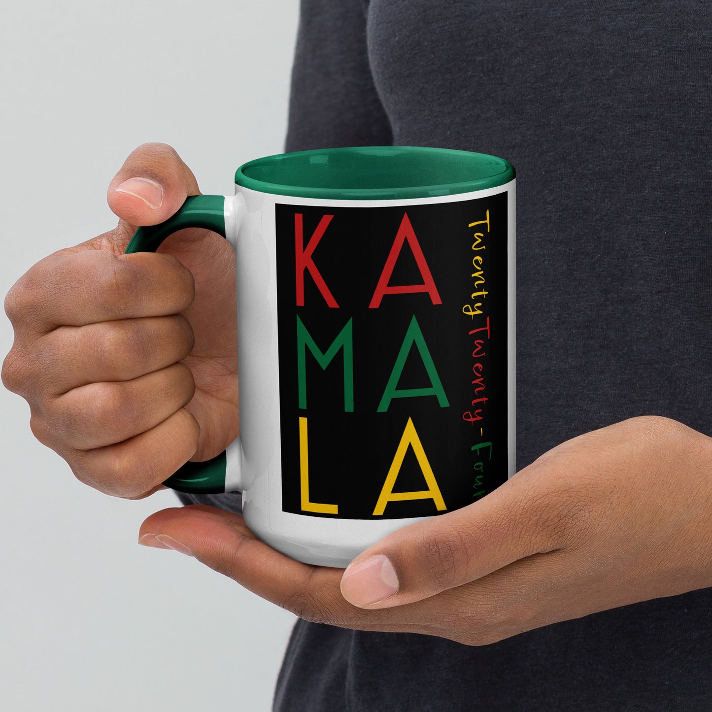 Z-A Limited-Edition Ceramic Mug – Celebrate History – Handles in Multiple Colors - Multicolored Design - Shipping Included