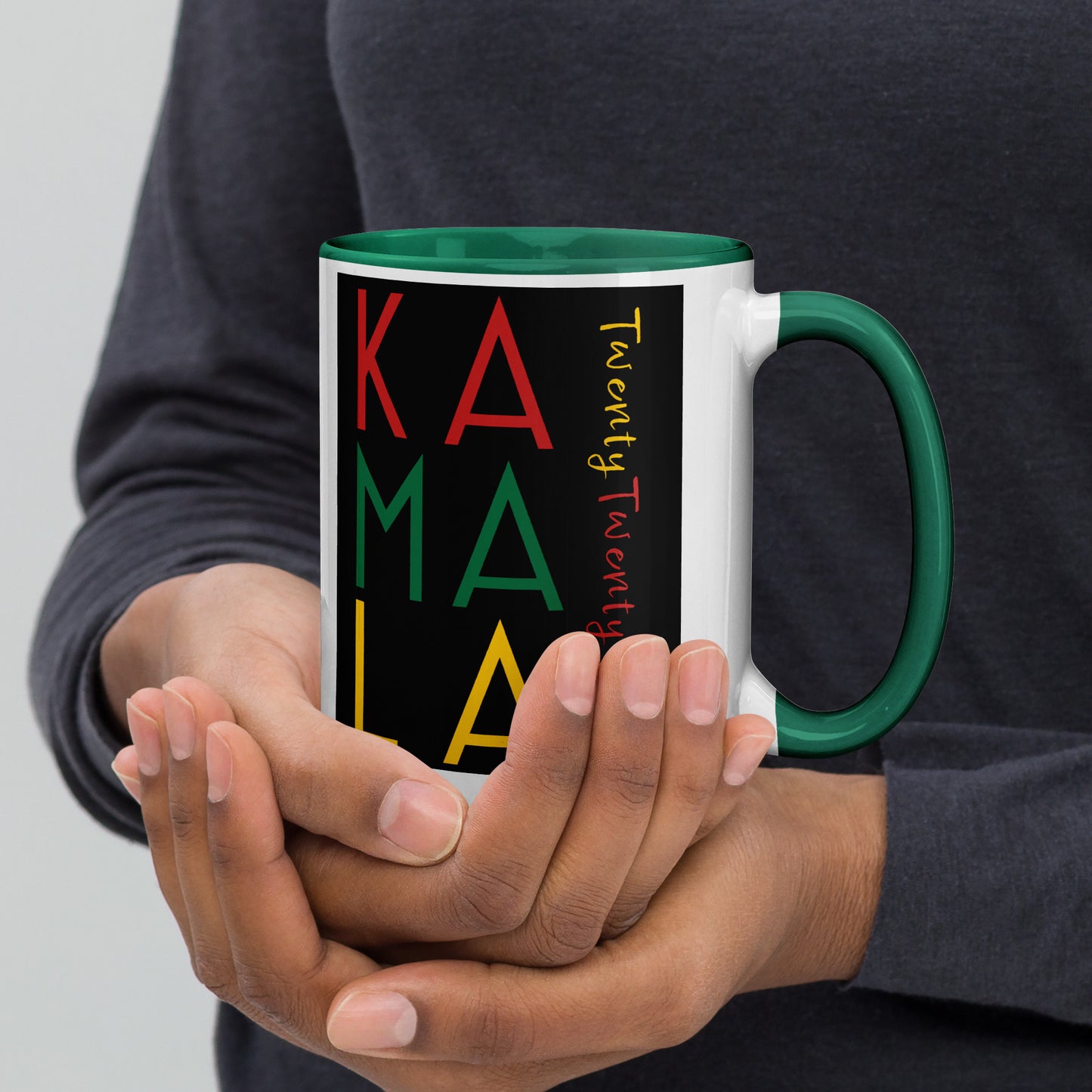Z-A Limited-Edition Ceramic Mug – Celebrate History – Handles in Multiple Colors - Multicolored Design - Shipping Included