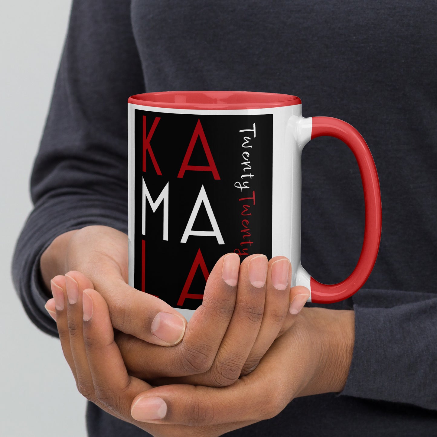 Z-A Limited-Edition Ceramic Mug – Celebrate History – Handles in Multiple Colors – Red/White Design - Shipping Included