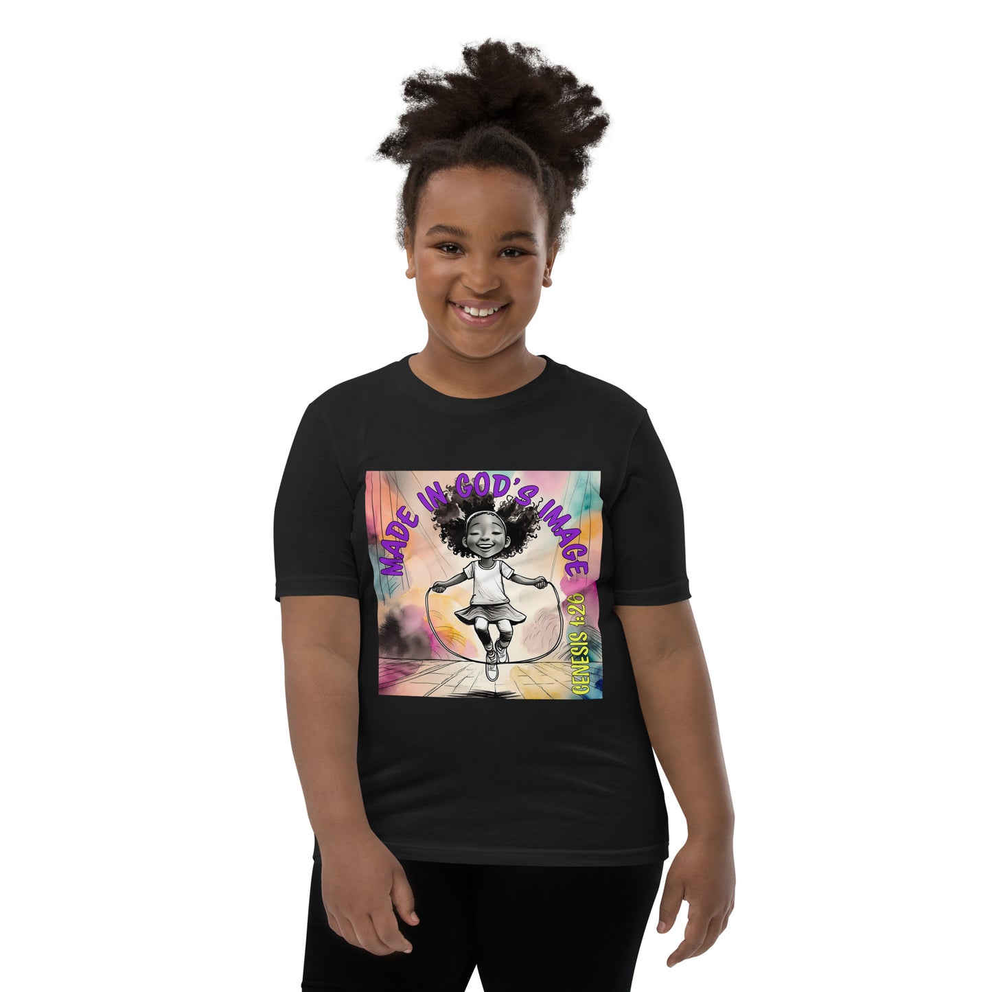 Jumping with Joy - Girl's Short Sleeve T-Shirt - Multiple Colors