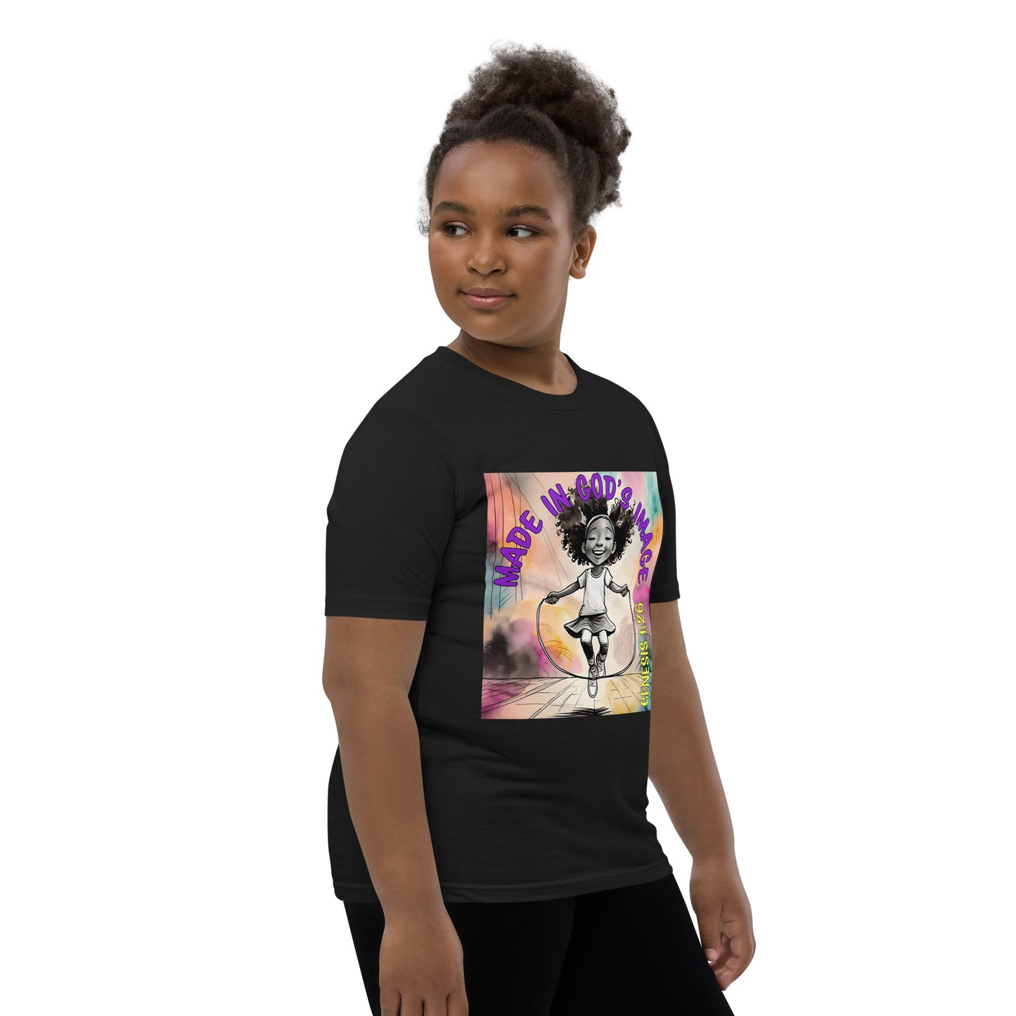 Jumping with Joy - Girl's Short Sleeve T-Shirt - Multiple Colors
